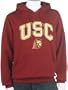 Soffe USC Hoodie with Arch and Mascot (XX-Large, Cardinal)