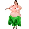 Adult Inflatable Hula Girl Costume One-Size