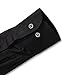 Biagio Men's 100% Cotton Solid Black Color Dress Shirt w/Convertible Cuffs