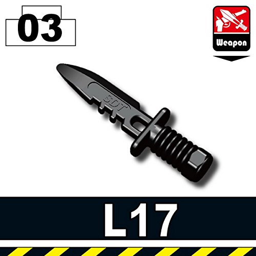 L17 Combat Knife (Black) - Custom Minifigure Piece