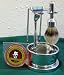 Merkur 4 Pc. Mach 3 Shave Set with Brushed Chrome Bowl, Stand, Mach 3 Razor, Badger S...