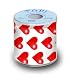 Bedrucktes Toilettenpapier bedruckt mit MOTIV HERZEN (HEARTS)