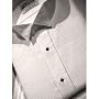 Wing Collar Pique Tuxedo Shirt, Classic Front, 65% Polyester 35% Cotton
