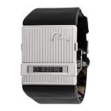 Evisu ‘Habara’ Gents Stainless Steel Digital Leather Strap Watch Reviews