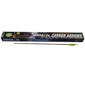 Beman ICS Hunter Junior 26-Inch Dozen Arrows with 3-Inch Vane by