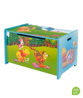 Winnie the Pooh Wooden Toy Box