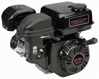 Predator 6.5 HP 212cc OHV Horizontal Shaft Gas Engine - NOT Certified for California; Fuel Shut Off and Recoil Start