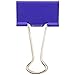 JAM Paper® Binder Clips - Medium (1 1/4 inch / 32 mm) - Purple - 15 Clips per Pack