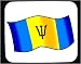 Mouse Pad with Barbados, patriotism, international
