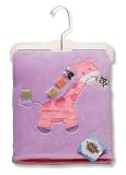 Taggies Giraffe Applique Blanket - Purple