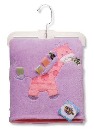 Taggies Giraffe Applique Blanket - Purple