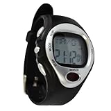 Fitness Sports Watch calorie pulse heart rate stop watch exercise - Silver