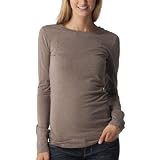Mossimo Supply Co. Juniors Long Sleeve Tee - Brown Latte Heather M