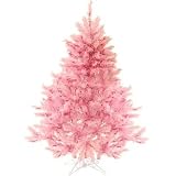 4' Foot Pink Pre Lighted Christmas Tree Prelit