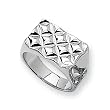 Sterling Silver Men's Ring (Sizes 9-11)