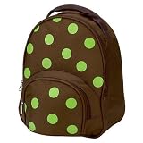 Four Peas Lime Polka Dot Toddler Backpack by