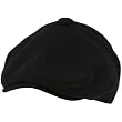 Men's Winter Wool Button Duck Bill Curved Ivy Cabby Driver Hat Cap Navy Blue L/XL