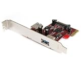 Startech.com 2 Port PCI Express SuperSpeed USB 3.0 Card - 1 Internal 1 External