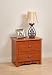Prepac Monterey Cherry 2 Drawer Nightstand