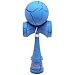 Blue & Black Full Cracked Kendama And Extra String