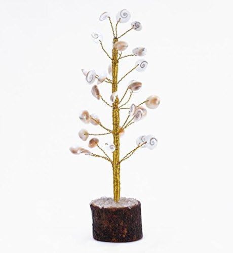 FairyBells Kart Energised Gomti Chakra Tree Fbkac36 &amp; Also Get Complimentary Fairybellskart'S Crystal Cleansing Meditation Dhoop Sticks 9" Inch Cream