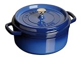 Staub Round 3-Quart Cocotte, Royal Blue
