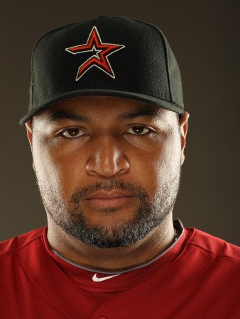 Houston Astros Photo Day, KISSIMMEE, FL - FEBRUARY 24: Carlos Lee Photographic Poster Print by Al Bello, 9x12