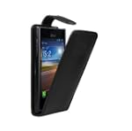 Negra Funda de Cuero para LG E610 Opt...