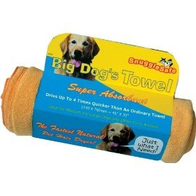 SnuggleSafe MICROFIBRE PET TOWEL (Big Dog) - the fastest drying pet towel youll find anywhere!