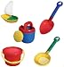 Sand & Water Toys: Beach or Sandbox Play Set Including Boat, Shovel-Sieve, Watering Can, Spade and Bucket.