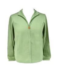 Royal Cashmere RC 204 CS Silk/Cashmere Mock Neck Green Full Zip Mens Sweater