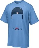 Minnesota Twins Light Blue Nike Hair-itage Joe Mauer Player Tee
