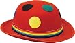 Red Derby Clown Hat - Adult Std.
