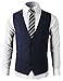 H2H Mens Formal Slim Fit Premium Business Dress Suit Lightweight Vests