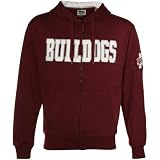 NCAA Mississippi State Bulldogs Maroon Classic Twill Full Zip Hoody Sweatshirt
