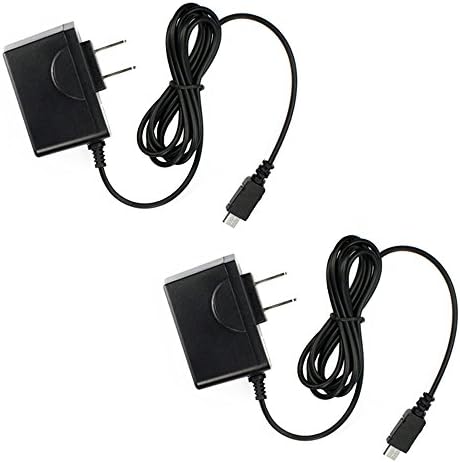 2 Pack Fenzer Black Home Wall Charger for Pantech P9090 Discover Perception