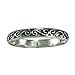 Narrow Sterling Silver Celtic Motif Band Ring for Men or Women sz 4-15