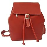 Piel Top Flap Drawstring Backpack