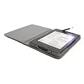 Housse �tui luxe aspect cuir noir + lampe LED int�gr�e pour Kindle 4 : liseuse sans fil, Wi-Fi int�gr�, �cran 6 pouces (15cm), affichage encre �lectronique E-Ink (derni�re / nouvelle g�n�ration, septembre 2011)