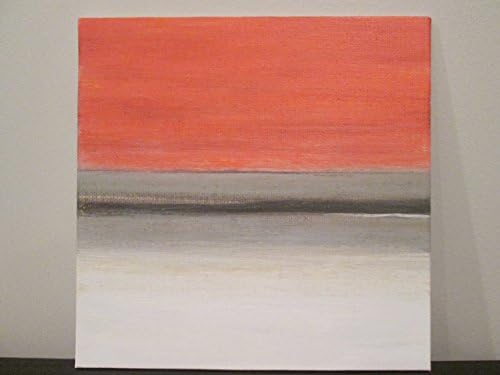 Coral abstract painting