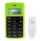 Solid Neon Green Rubberized Snap On Crystal Case with clip for Verizon LG ENV2 VX9100 VX-9100 Cell Phone