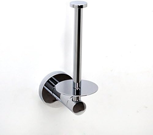 Hai Lighting Bathroom Solid Brass Toilet Paper Holder Roll Paper Rack Wall-mounted, Chrome