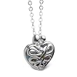 Loving Family® Sterling Mother's Heart Locket with Set of 12 Birthstones - Large
