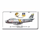 F-86F Sabre Aviation License Plate