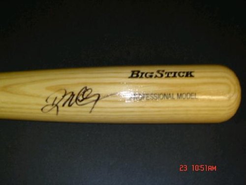 Doug Mientkiewicz Signed Tan Rawlings big stick Boston Red Sox Minnesota Twins - Autographed MLB Bats