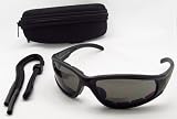 Motorcycle Bifocal Sunglasses 1.50 ANSI Z87.1 Polycarbonate Safety Smoke Lens with Eva Cushion for Men for Women - Free Waterproof Nylon Zipper Clip Hard Case and Sunglass String By Bikershades Motorcycle Bifocal Sunglasses 1.50 ANSI Z87.1 Polycarbonate Safety Smoke Lens with Eva Cushion for Men for Women - Free Waterproof Nylon Zipper Clip Hard Case and Sunglass String By Bikershades