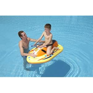 47 x 29 Inflatable Kids Floating Pool Motorbike with Built in Water Gun - An Amazon.com Exclusive by 