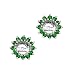 Jewelry : 14K White Gold 1 3/8 ct. Emerald Earring Jackets