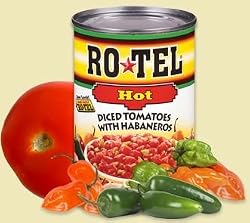 Ro*tel HOT Diced Tomatoes with Habaneros - 10 oz can