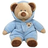 Ty Pluffies Blue PJ Baby Bear